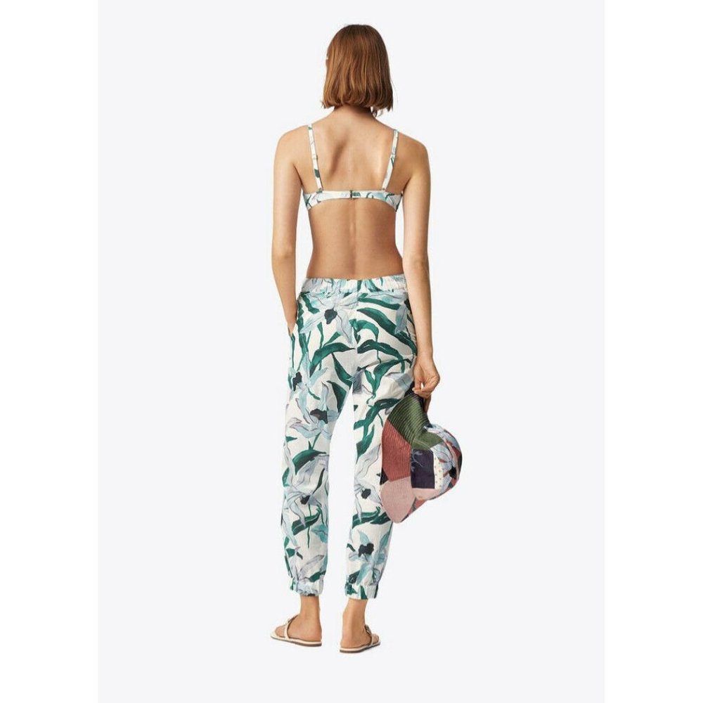 Tory Burch Printed Beach Pant Joggers NWT Small - Picture 1 of 8